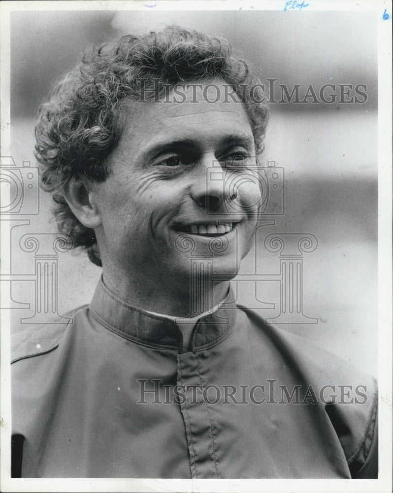 1987 Press Photo Jockey Chris Mc Carron rides Alysheba in Belmont Stakes - Historic Images