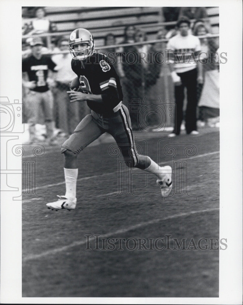 1980 Press Photo Purdue Quarterback Mark Hermann set national records and member - Historic Images