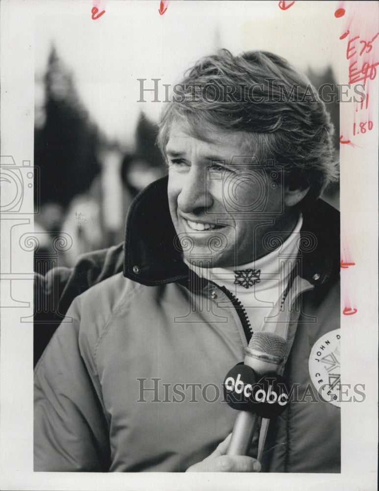 1980 Press Photo Ex Ski coach Bob Beattie, sportscaster - Historic Images