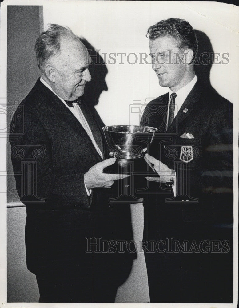 1987 Press Photo John Balfanz Ski Jumper Merrill Trophy Winner - Historic Images