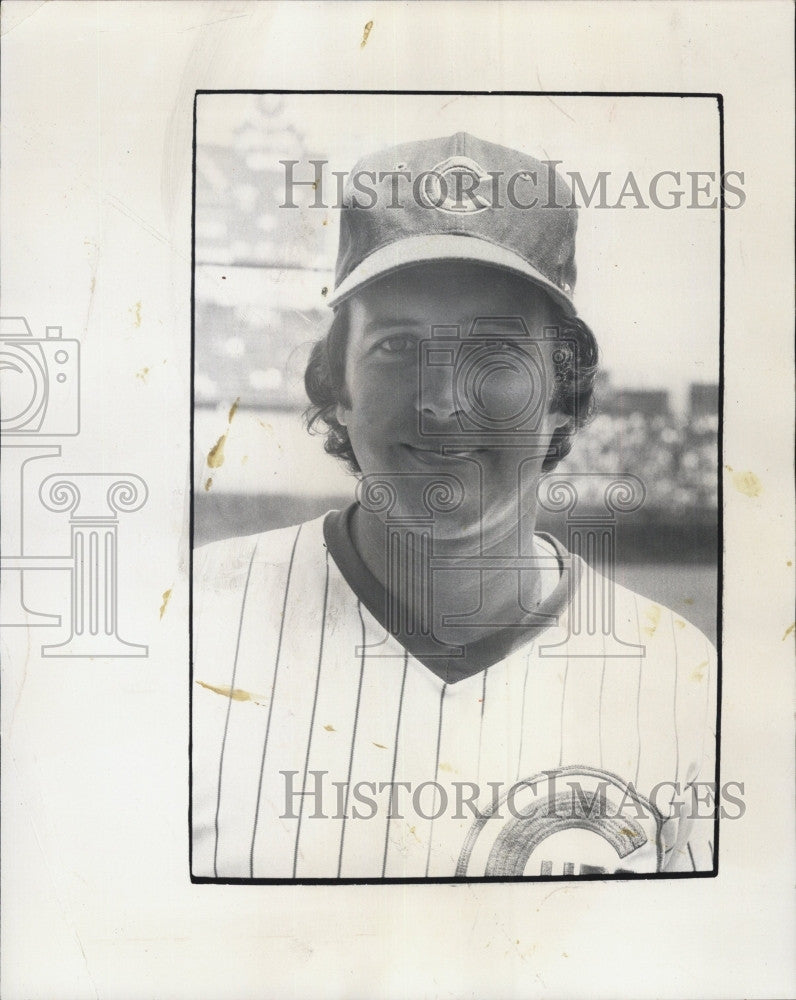 1974 Press Photo Jim Todd, Cubs pitcher at Wrigley field - Historic Images