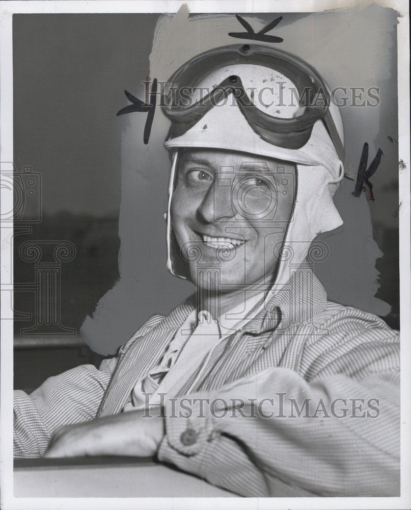 1952 Press Photo Car race driver Edward Glowacre - Historic Images