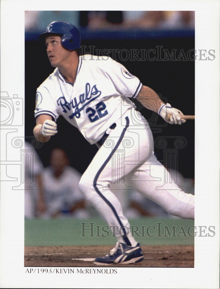 1993 Press Photo Kevin reynolds of the Kansas City Royals - Historic Images