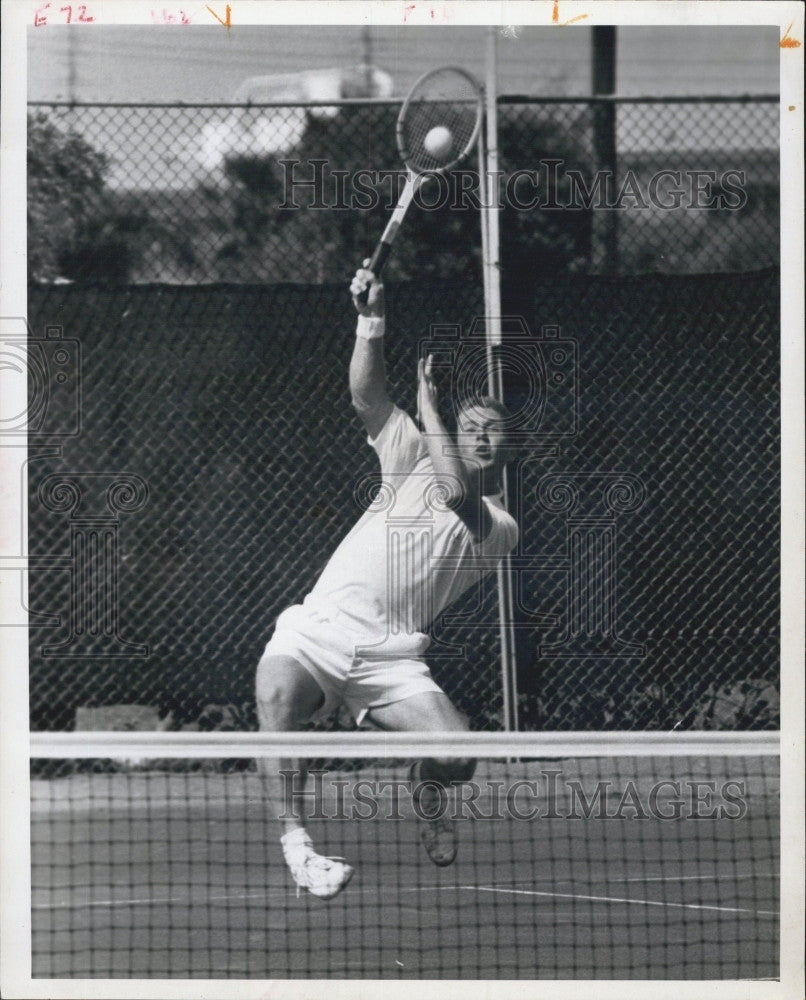 1966 Press Photo Tennis player Cliff Richey at the Masters Tournament - Historic Images