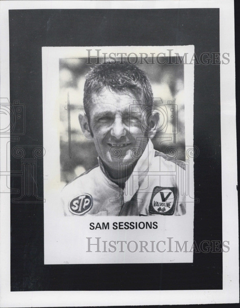 1972 Press Photo Race Car Driver Sam Sessions - Historic Images