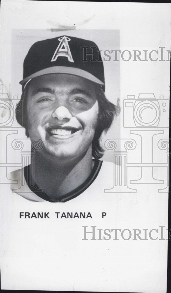 1975 Press Photo Pitcher Frank Tanana of California Angels Baseball - Historic Images