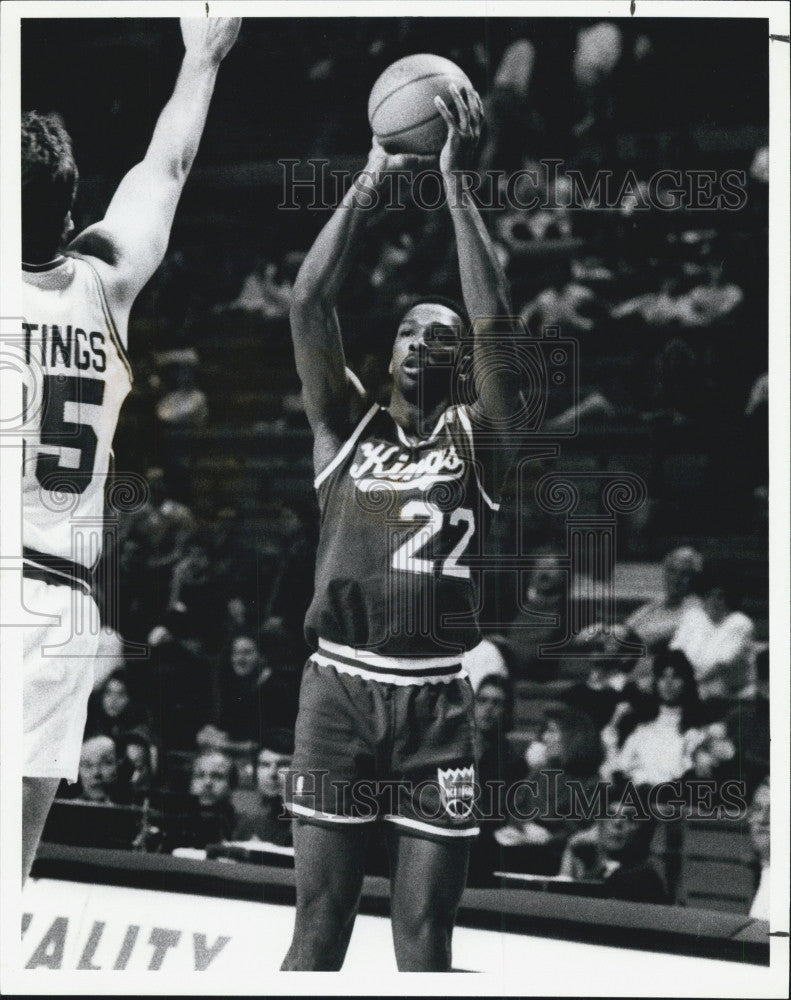 1991 Press Photo Lionel Simmons of Sacramento Kings NBA Basketball - Historic Images
