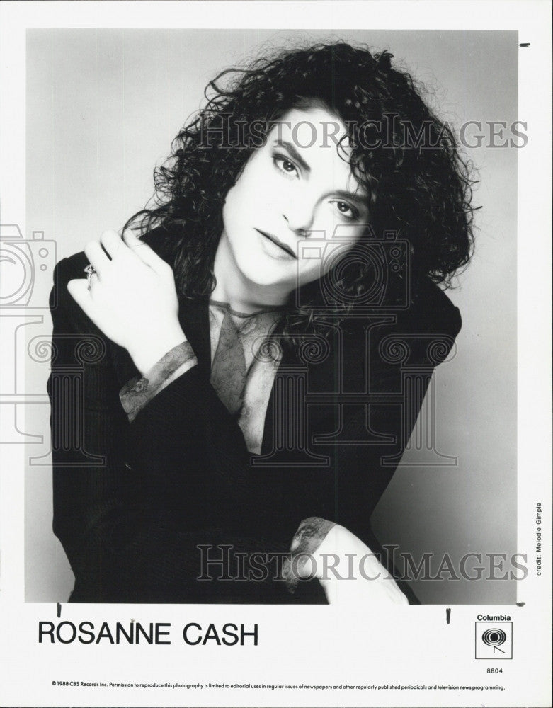 1989 Press Photo Rosanne Cash - Historic Images