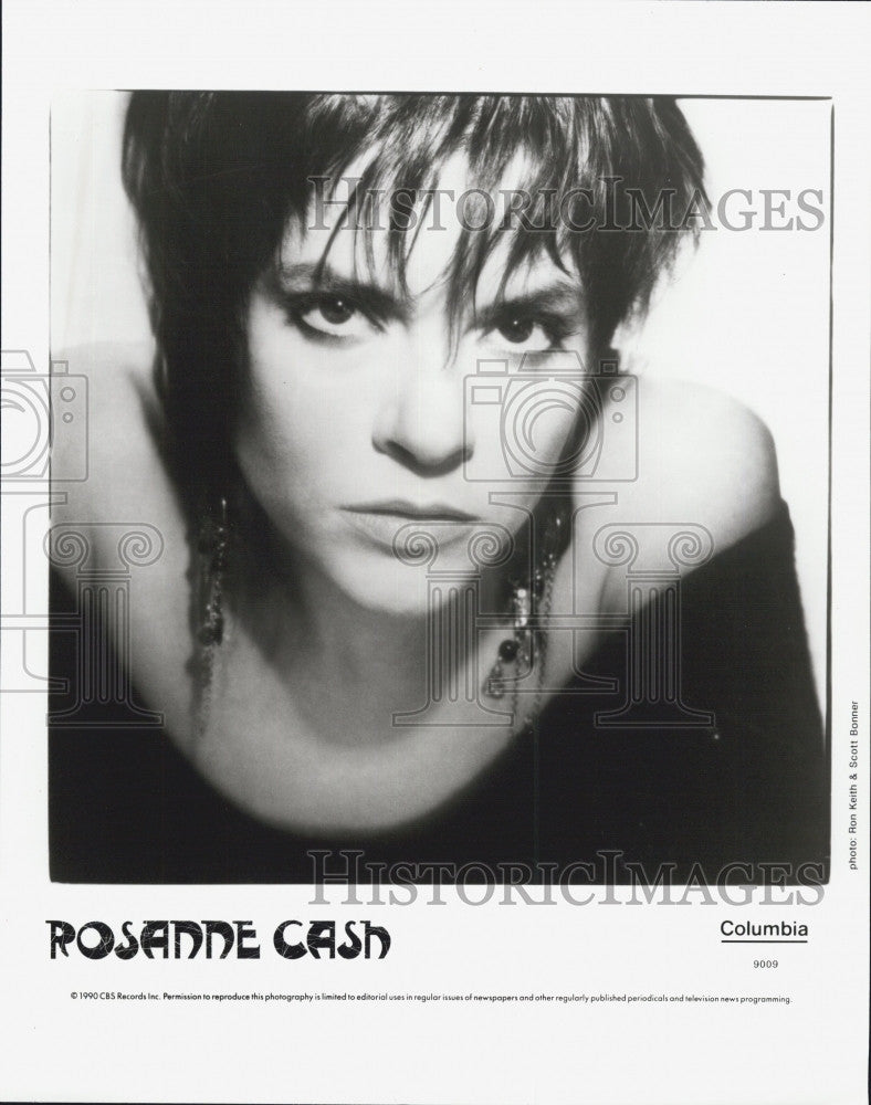 1990 Press Photo Rosanne Cash - Historic Images