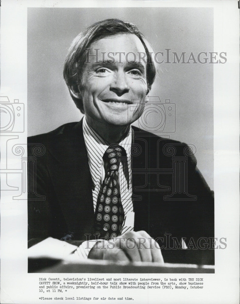 1970 Press Photo &quot;The Dick Cavett Show&quot; on PBS - Historic Images