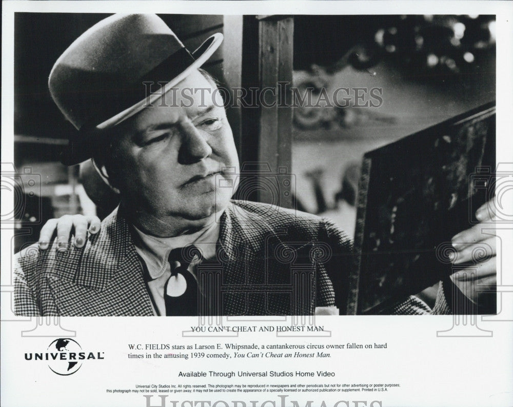 Press Photo &quot;You Can&#39;t Cheat An Honest Man&quot; WC Fields Television Actor - Historic Images