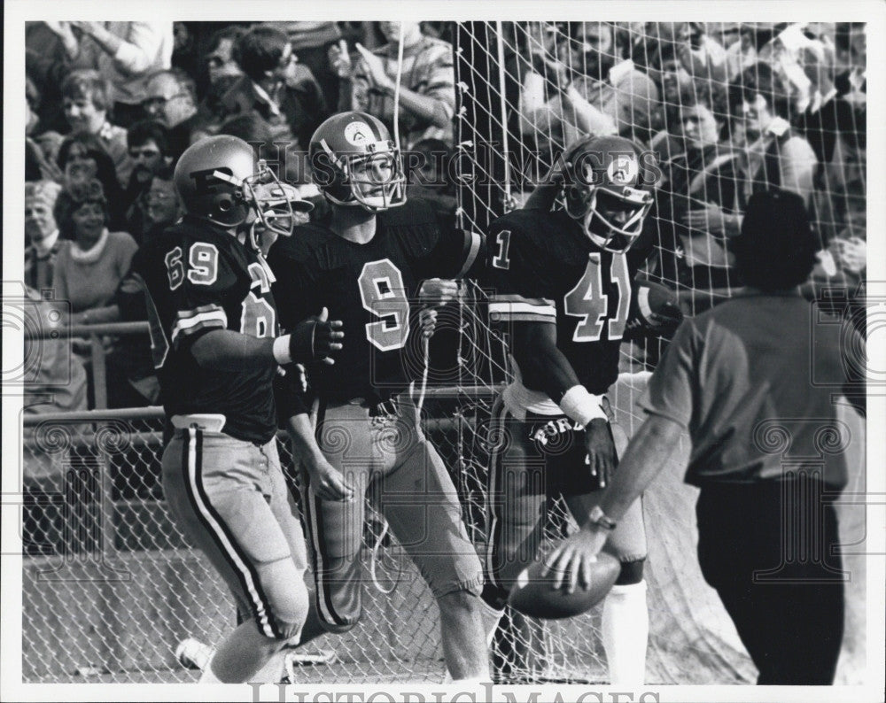 Press Photo Purdue University football player Mark Hernand - Historic Images