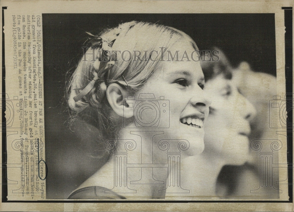 1971 Press Photo Roxanne Pierce Kensington Gymnast Olympics - Historic Images
