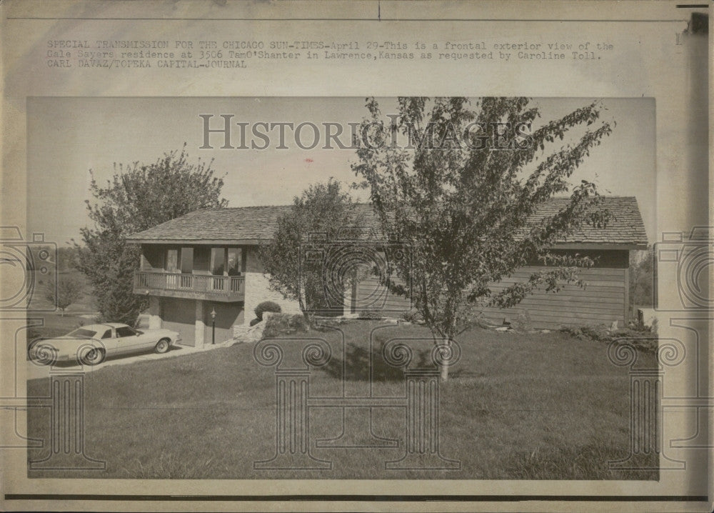 1976 Press Photo Gayle Sayres residence in Kansas - Historic Images