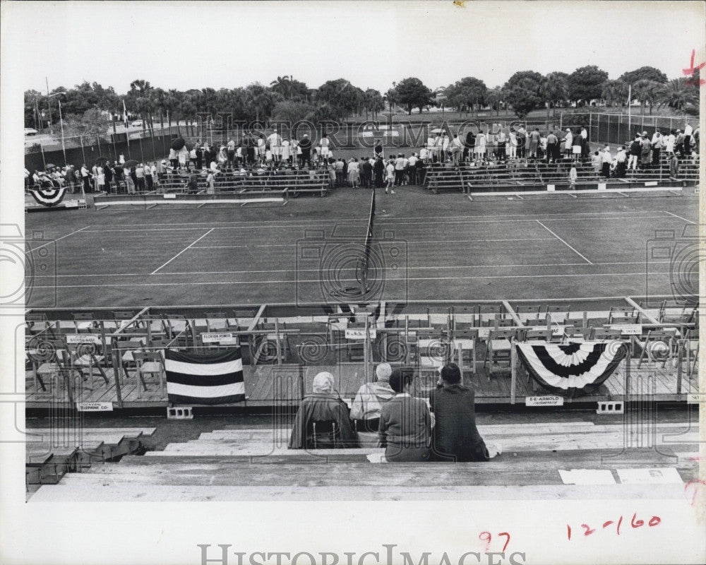 1966 Press Photo Main court at Masters tennis finals - Historic Images