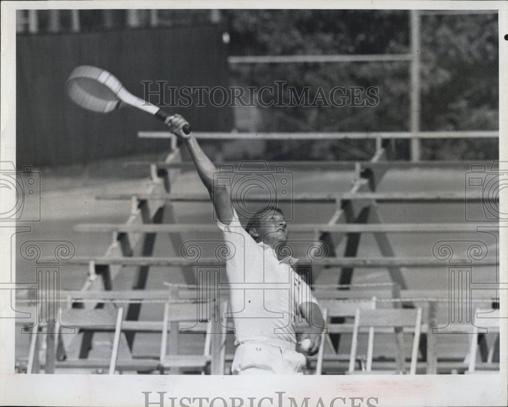 1967 Press Photo U of Miami tennis, Pat Cramer - Historic Images