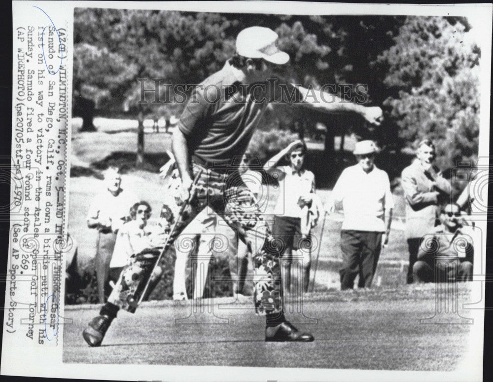 1970 Press Photo Cesar Sanudo in Azalea Open Golf - Historic Images