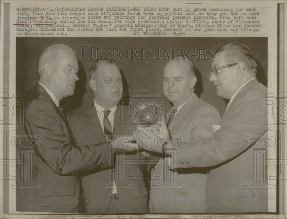 1987 Press Photo Dick O&#39;Connell Jim Campbell Detroit Tigers Ed Short - Historic Images