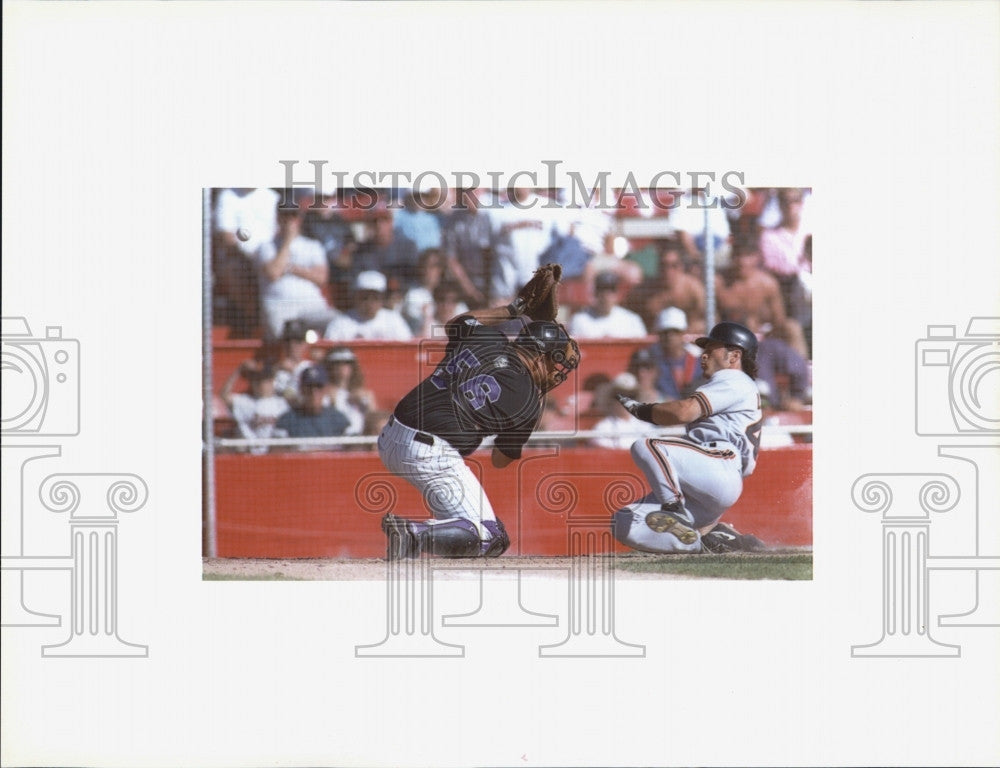 1994 Press Photo Colorado Rockies Baseball Training John Leyba Mark Strittmatter - Historic Images