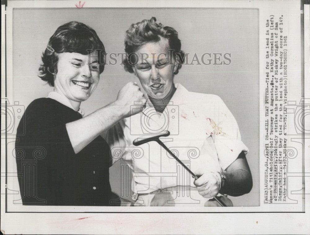 1961 Press Photo Kathy Cornelius Phoenix Professional Golf Player - Historic Images