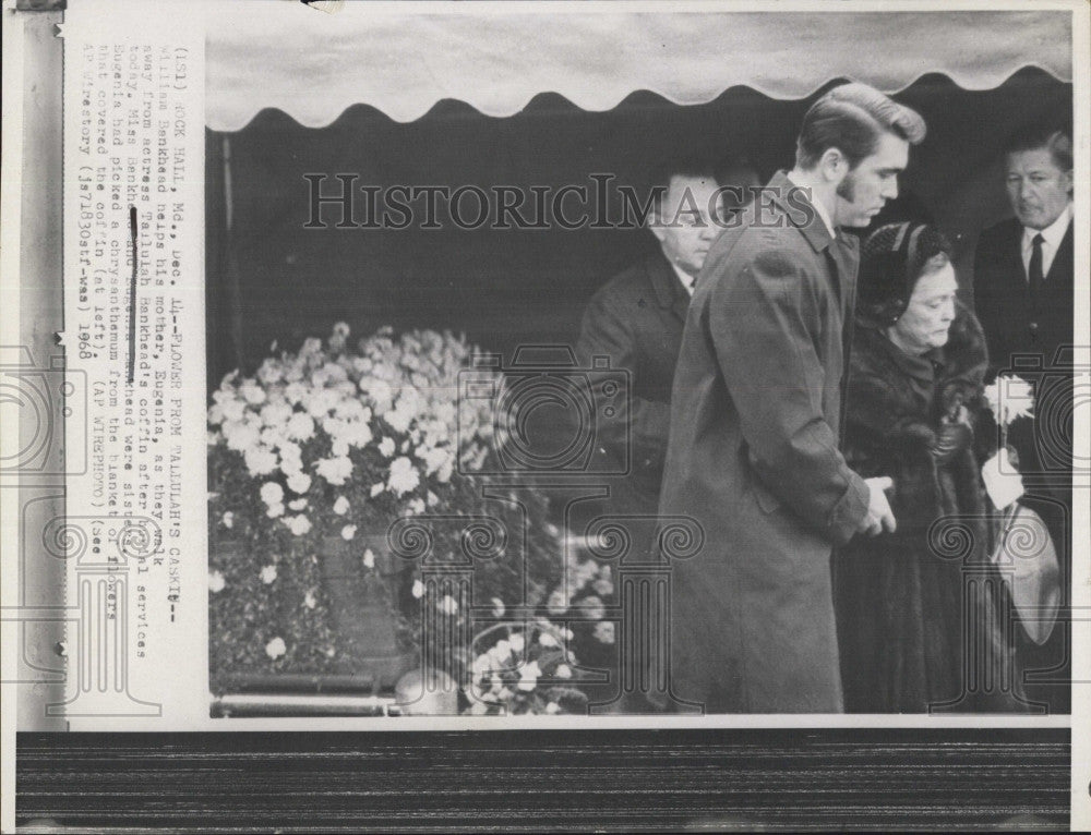 1968 Press Photo William Sankhead Coffin Television Film ACtor - Historic Images