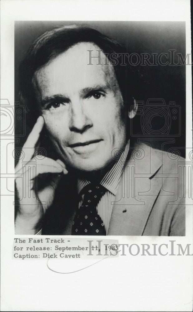 1983 Press Photo Dick Cavett The Fast Track Businessman - Historic Images