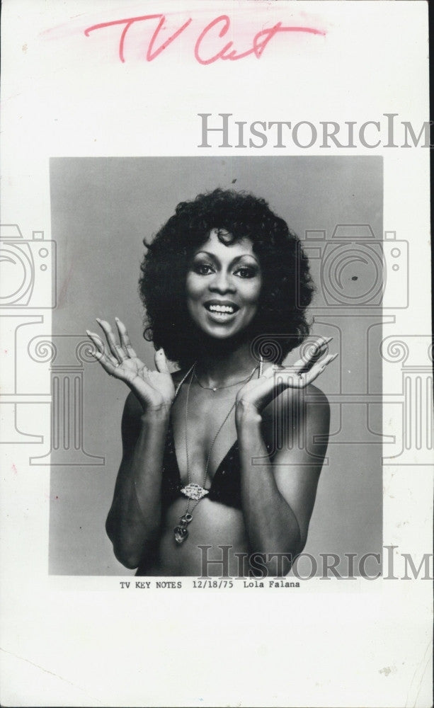 Entertainer Lola Falana 1975 Vintage Press Photo Print Historic Images