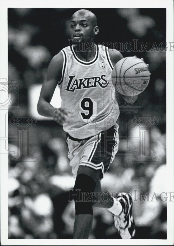 1994 Press Photo Nick Van Exel of the Lakers - Historic Images