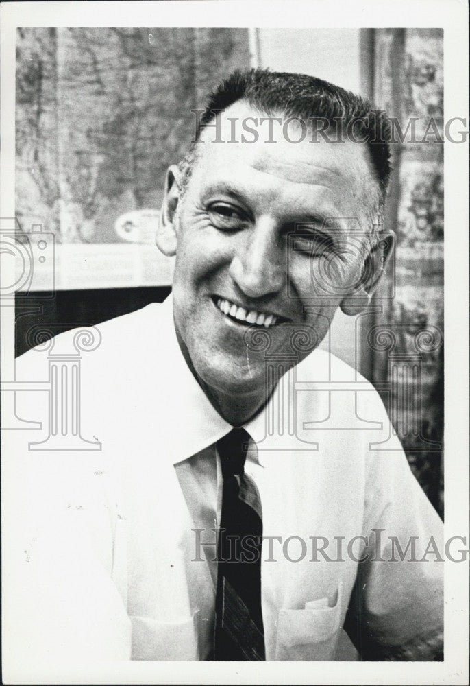 1968 Press Photo Coach, Jim Pollard Miami basketball - Historic Images
