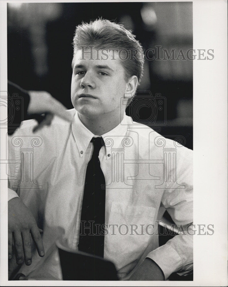 1992 Press Photo Jamie Fuller on trial for murder - Historic Images