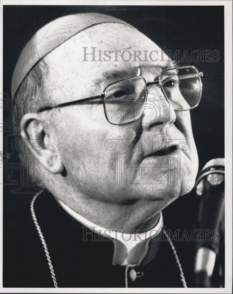 1992 Press Photo Cardinal Edward Cassidy at St John&#39;s Seminary - Historic Images