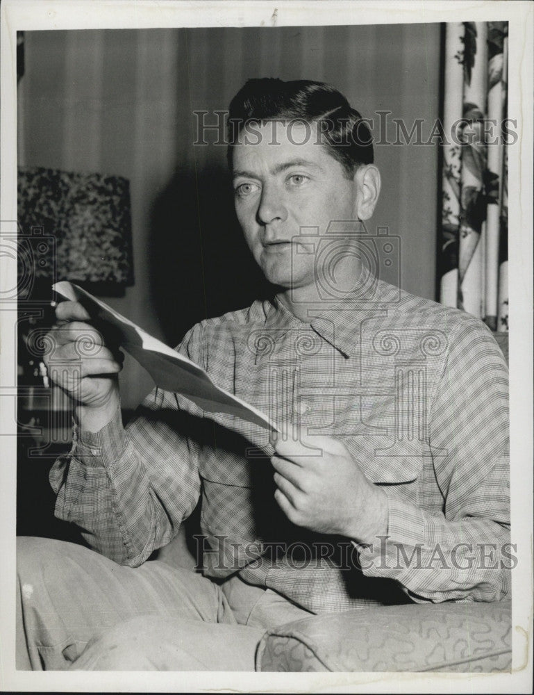 1953 Press Photo Officer Joseph Toomey Named Officer Of The Month - Historic Images