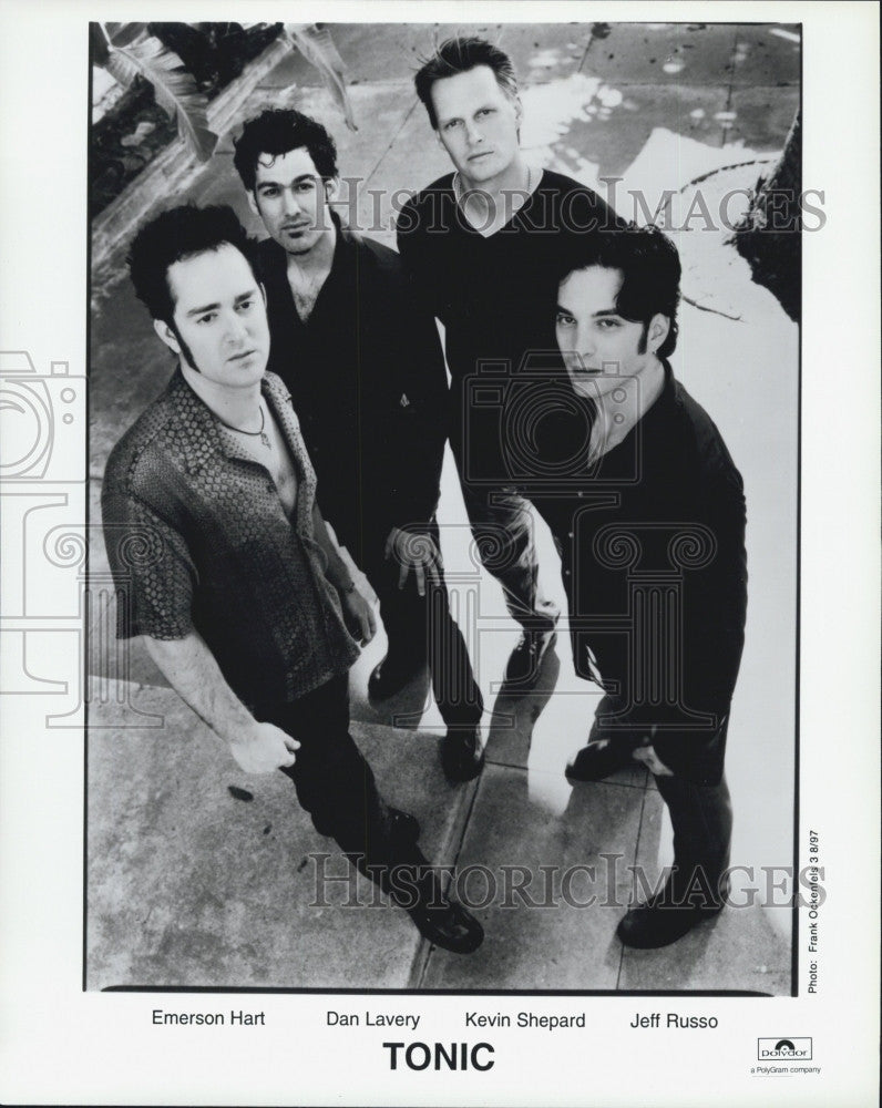 1997 Press Photo Band, Tonic, E Hart,D Lavery,K Shepard,J Russo - Historic Images