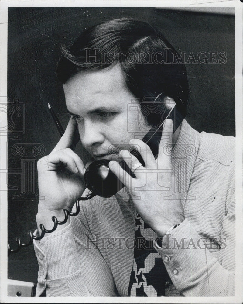 1974 Press Photo Alvin A Tompkins,GM of Cambridge Chamber of Commerce - Historic Images