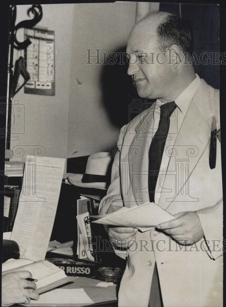 1952 Press Photo Daniel Rudsten Dorchester Business Man - Historic Images