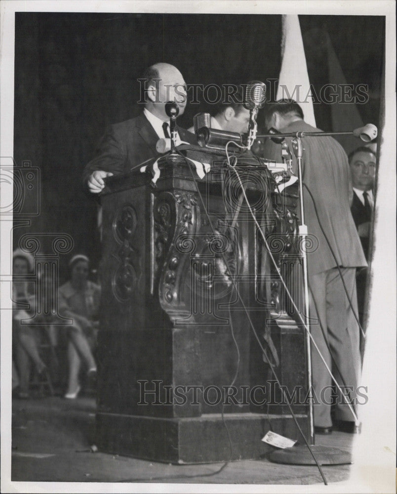 1958 Press Photo Daniel Rudsten Dorchester Local Politician Businessman - Historic Images