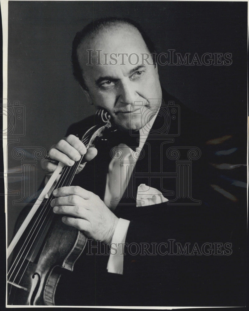 1963 Press Photo Violinist,  Rubininoff to perform - Historic Images