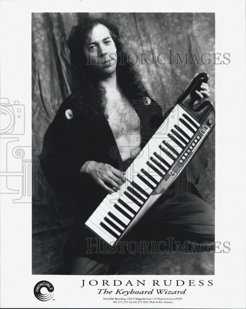 Press Photo Musician, Jordan Rudess, the Keyboard Wizard - Historic Images