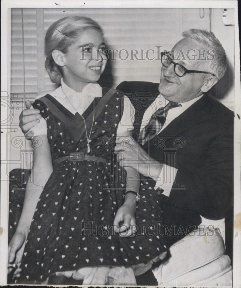 1959 Press Photo Evelyn  Rudie,actress &amp; Jacob Mogelever - Historic Images