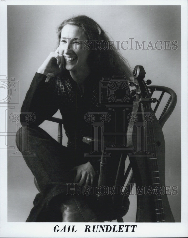 1987 Press Photo Contemporary/Traditional Folk Singer-songwriter Gail Rundlett - Historic Images