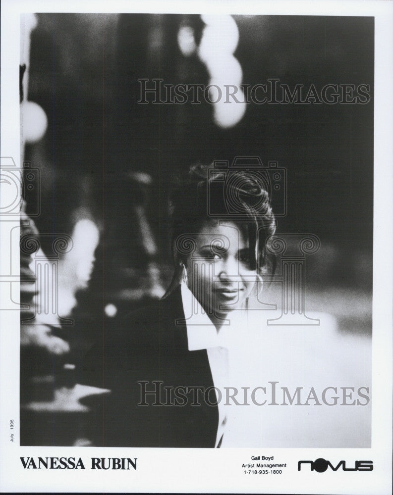 Press Photo Vanessa Rubin Jazz Vocalist Musician - Historic Images