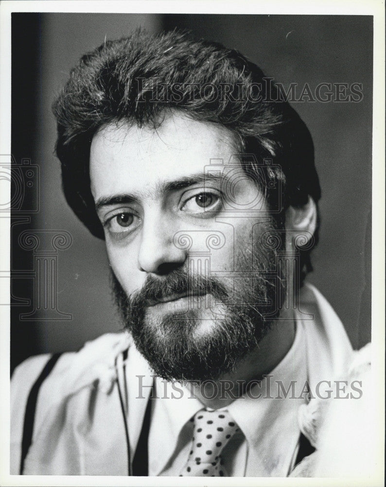 1987 Press Photo Rabbi Aaron Rubinger Stages Hunger Strike - Historic Images