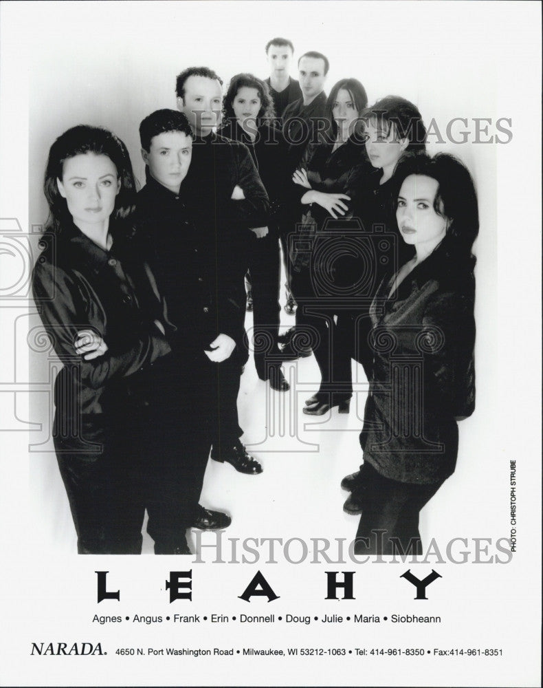 Press Photo Leahy Music Group Agnes Angus Frank Erin Donnell Doug Julia Maria - Historic Images