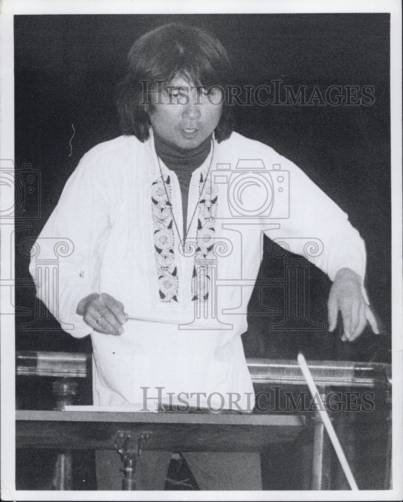 1973 Press Photo Conductor Seiji Ozawa - Historic Images