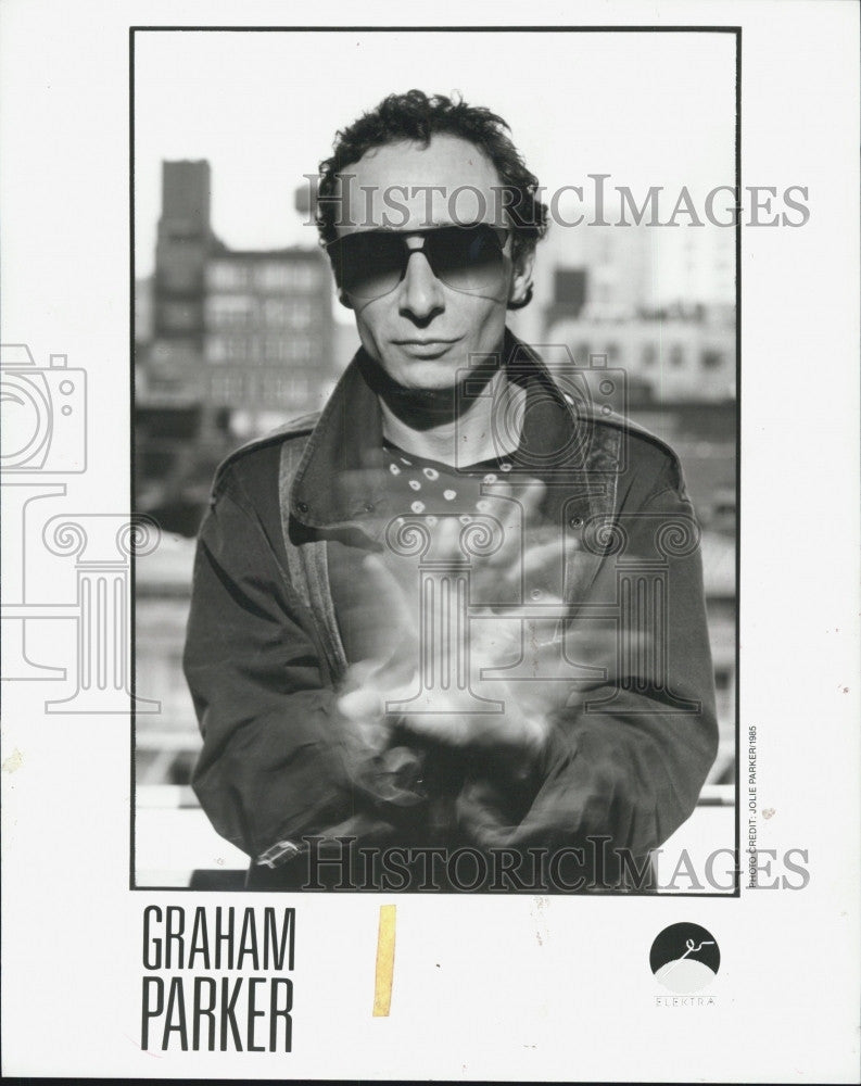 Press Photo British singer and songwriter Graham Parker - Historic Images