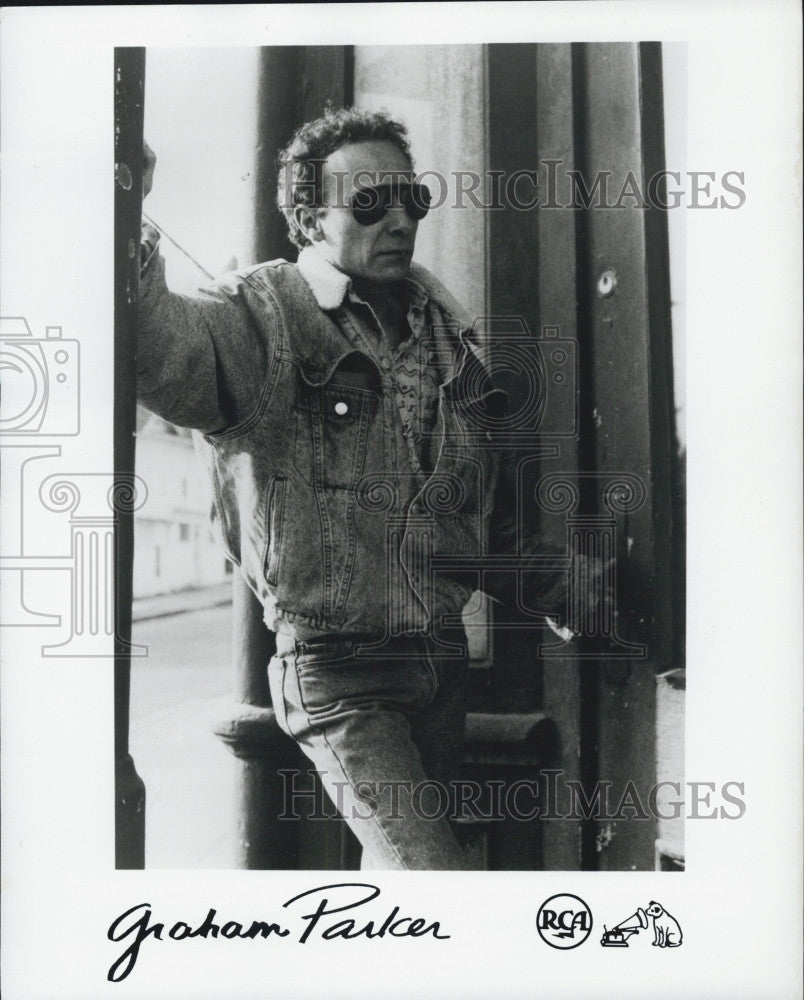 Press Photo British singer and songwriter Graham Parker - Historic Images