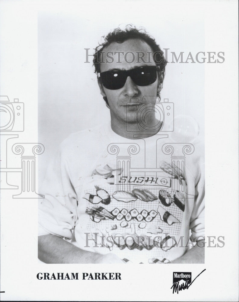 1990 Press Photo Graham Parker British Musician Singer Songwriter - Historic Images