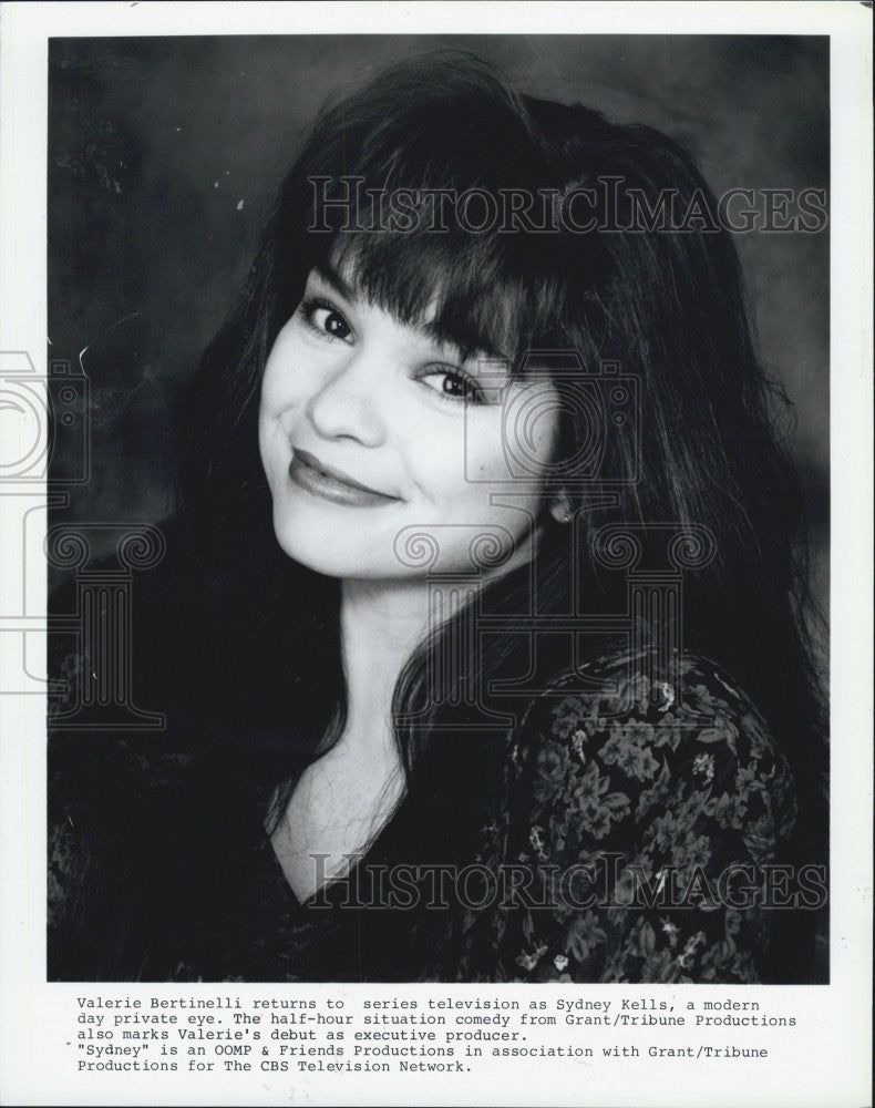 1990 Press Photo Valerie Bertinelli Film Television Actress &quot;Sydney&quot; - Historic Images