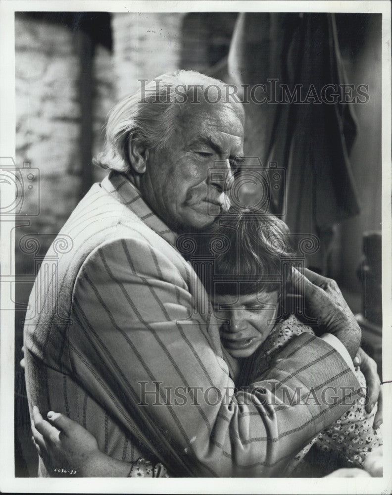 1970 Press Photo Will Geer Mitch Vogel &quot;The Reivers&quot; Stage Film Actor - Historic Images