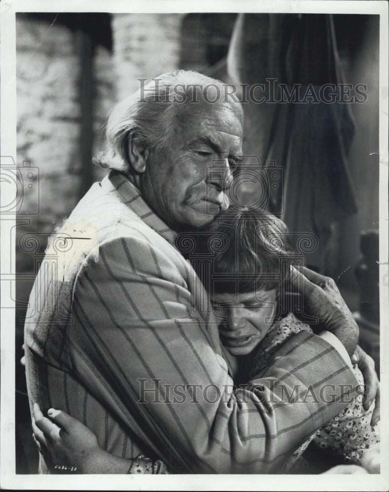 1969 Press Photo Actor Will Geer&amp; Mitch Vogel  in &quot;The Reivers&quot; - Historic Images